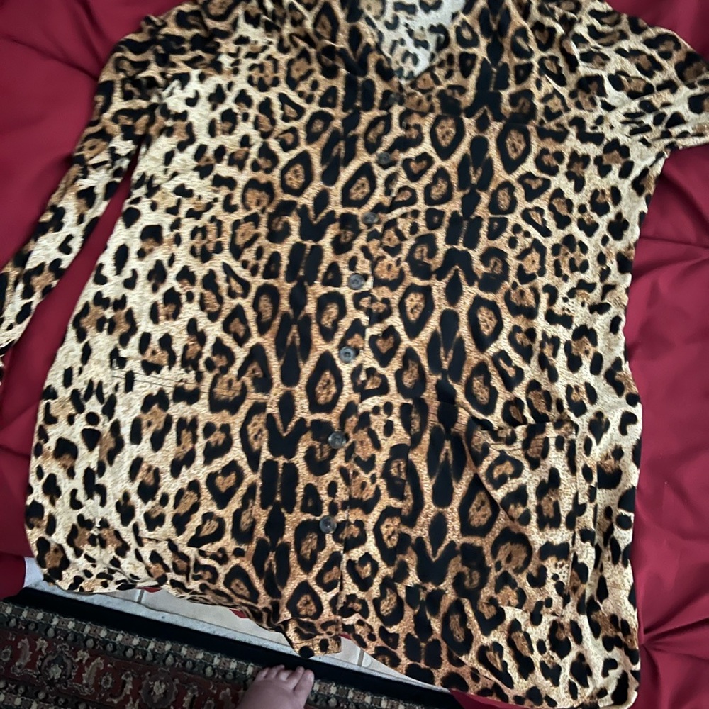 Chicos Leopard tunic sweater 3